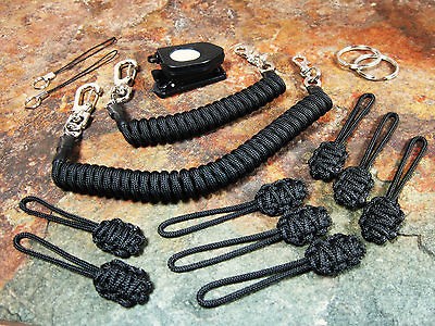 Black Paracord Lanyard 4 Maxpedition,Condor Tactical,Tad Gear,Voodoo 