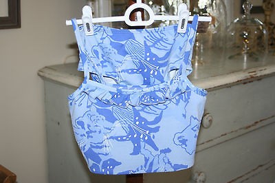 Lilly Pulitzer Tankini, Blue Lions and Flowers, Supplex Blend, Sz 10