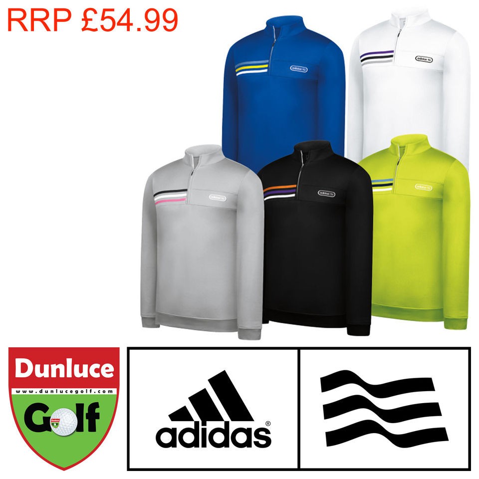 ADIDAS GOLF AW12 FASHION PERFORMANCE CLIMALITE WARM 1/2 ZIP PULLOVER 