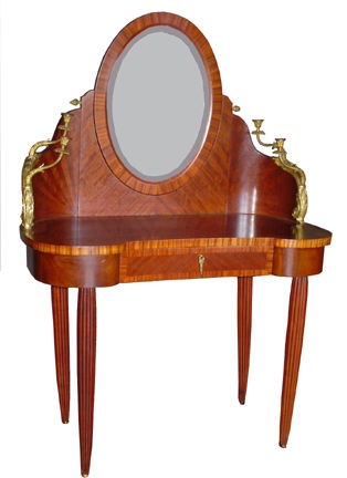 french art deco vanity with bronze mounts 2811 time left