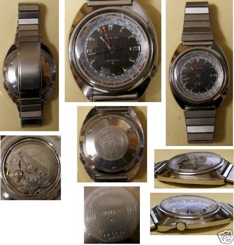 vintage seiko world time gmt nice from australia time left