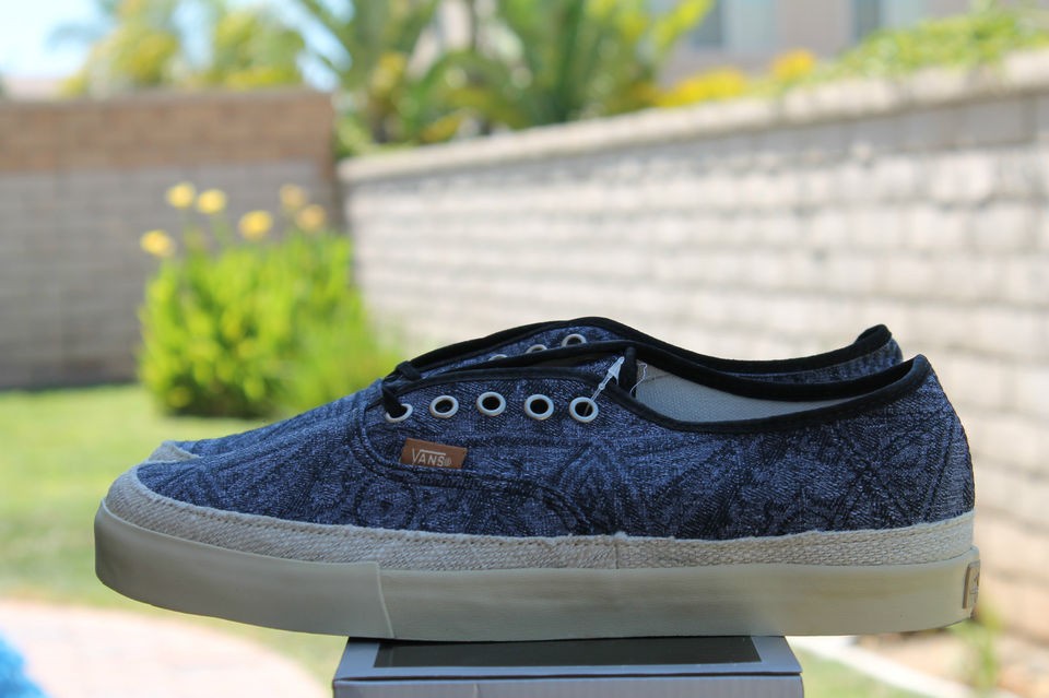 VANS VAULT AUTHENTIC LX TIKI BLACK SZ 10.5 VN OEFT6FB SK8 SB