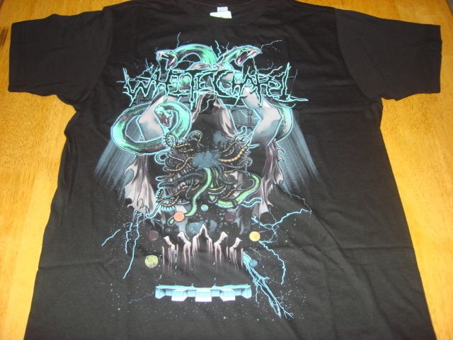 sick whitechapel ceremony of snakes t shirt size m new