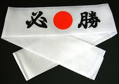 Japanese Martial Arts Victory kanji anime, karate Kid Headband (A)