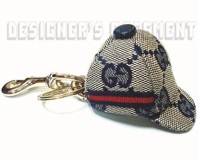   red/blue Web Baseball HAT charm Clip KEY CHAIN Ring NIB Authentic