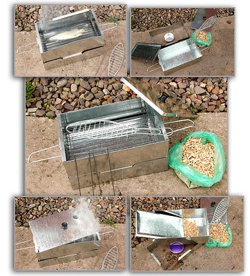 new fish meat hot smoker cooker with free wood chips