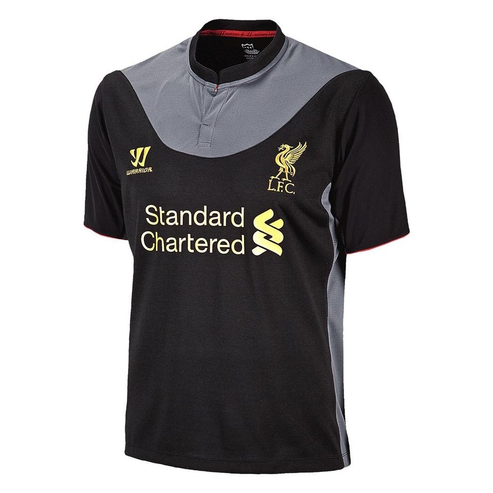 Warrior LIVERPOOL FC 2012 2013 Away SOCCER JERSEY Brand New Black/Grey