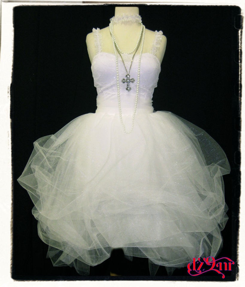 Gorgeous Bachelorette Party Dress Madonna Like a Virgin Costume Gown 