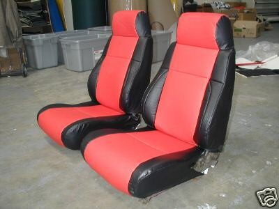 PONTIAC FIERO GT 1984 1989 S.LEATHER CUSTOM SEAT COVER (Fits Fiero)