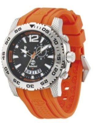 New Timberland TBL13319JS/02A Hydroclimb Orange Black Unisex Watch