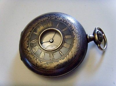 antique longines grand prix niello demi hunter pocket watch time