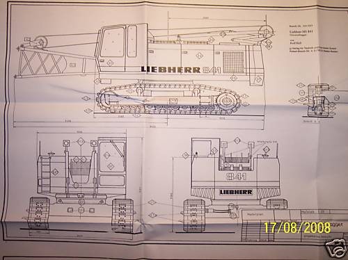 dragline crawler crane model plans  42 42