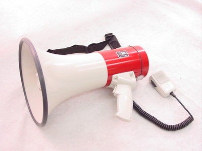 megaphone 25 watt siren speaker public address new time left