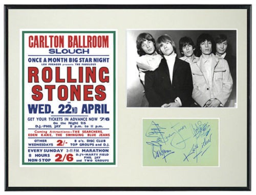 rolling stones autograph in Entertainment Memorabilia