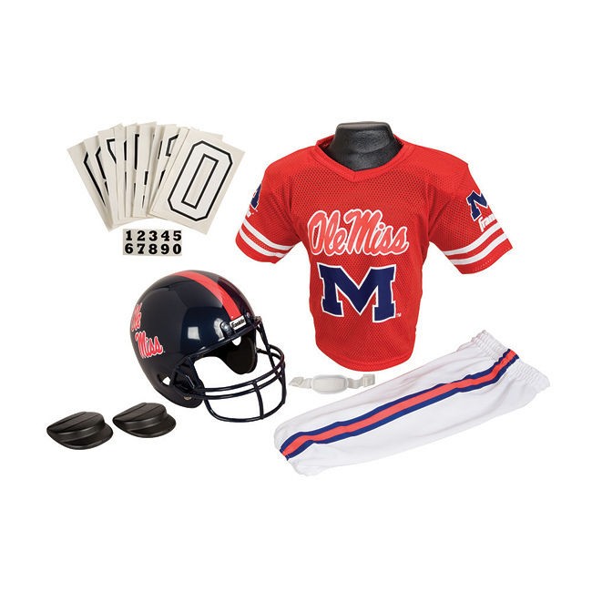   sports youth mississippi football uniform set free ground shipping