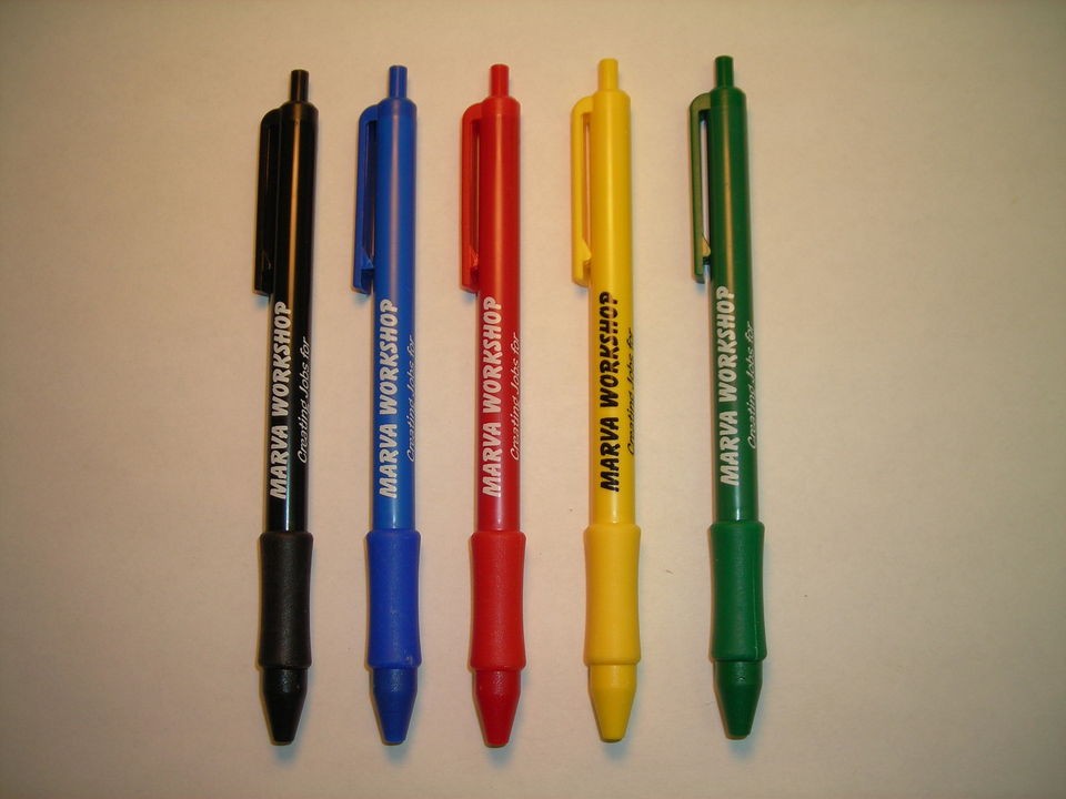 100 personalized rubber grip pens great promotional buy time left