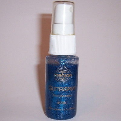   Glitter Spray Body Hair Mehron Colored Makeup Make Up Pump Bottle