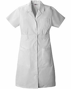 DICKIES MEDICAL WOMENS WHITE NURSING DRESS  84500 (NEW, SIZES XS  2XL)