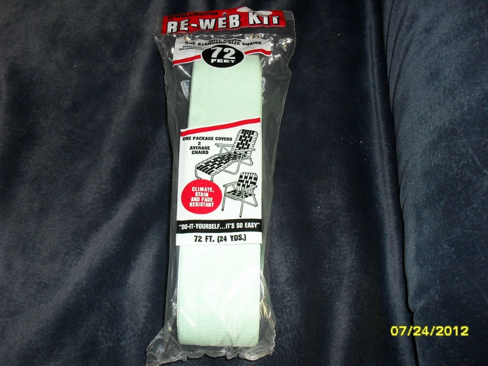   Webbing, 72ft, new Wellington RE WEB kit, mint green, 