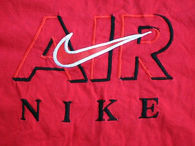 vintage old school 80s NIKE AIR Jordan embroidered t shirt XL