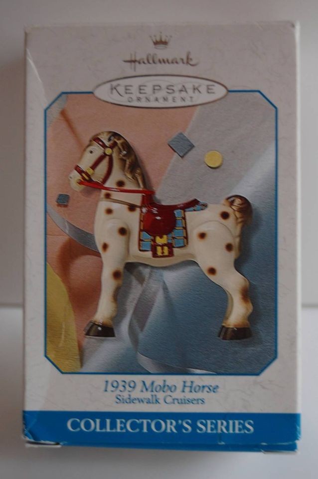 Hallmark 1939 Mobo Horse Ornament 2nd in Sidewalk Cruisers Series 1998 