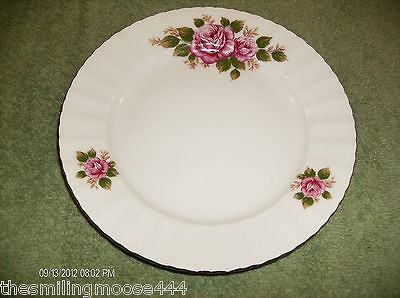 PORCELAIN MAUVE FLOWERS 7 1/2 PLATE  SELTMANN BAVARIA WEST GERMANY 