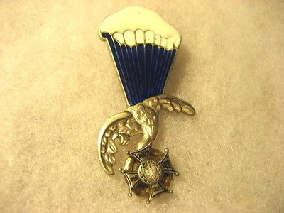 poland polish army badge paratrooper veteran vm silv time left