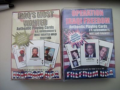 IRAQS MOST WANTED  &  OPERATION IRAQI FREEDOM  PLAYING 