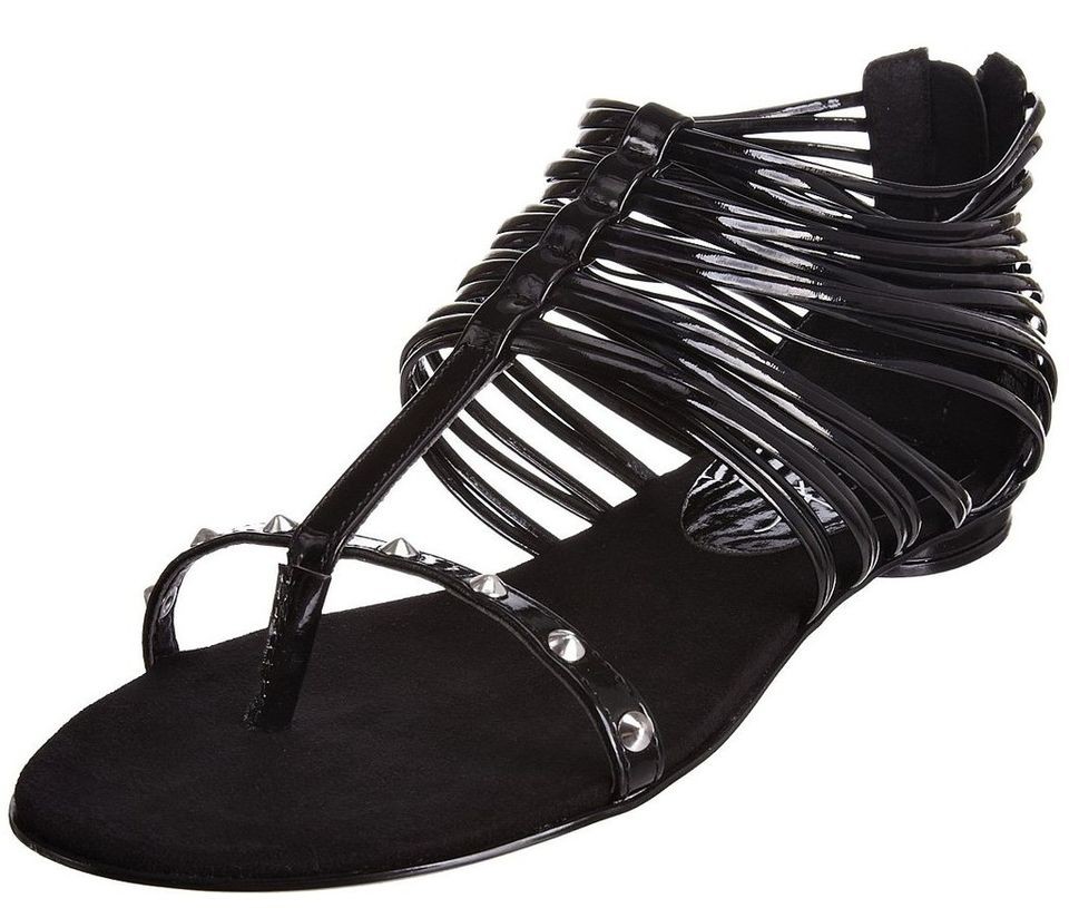 miss sixty domitille toepost blk stud gladiator sandal location united