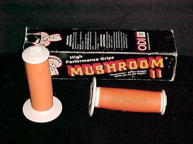 Rare NOS Patterson Orange & White ODI MUSHROOM II GRIPS Old School BMX 