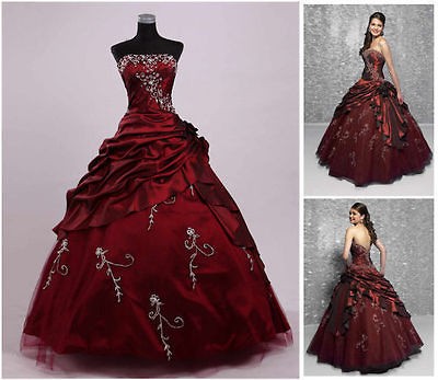   Dress Evening Dress Prom Ball Gown A line Size 6 8 10 12 14 16 M38