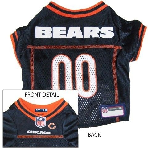Chicago BEARS BLUE MESH Pet Dog JERSEY with NFL PATCH XS S M L XL
