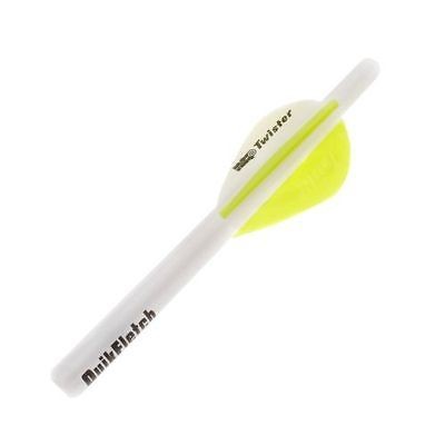 NAP Archery Quickfletch Twister Vanes White/Yellow 2 Inch 60 636