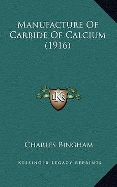 manufacture of carbide of calcium 1916 new 