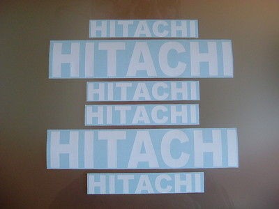 hitachi stickers decals forklift mini digger excavator 
