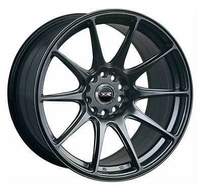 XXR 527 17 x 8.25J 4x108/114 BLACK CHROME MASSIVE WIDE RIMS ALLOYS 