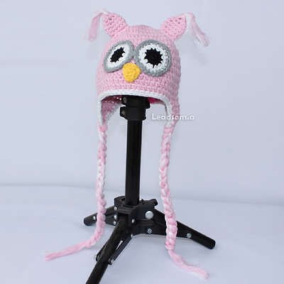 newborn baby owl ear flap crochet beanie handmade hat ym81