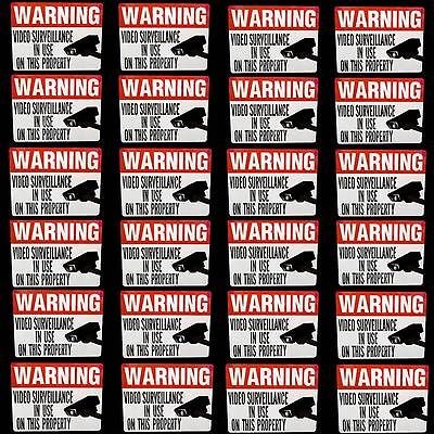   OUTDOOR SECURITY SPY CAMERAS WARNING WINDOW+DOOR STICKERS DECALS LOT