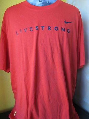   LIVESTRONG LANCE AMSTRONG NIKE T SHIRT CYCLING SHIRT JERSEY SzXL