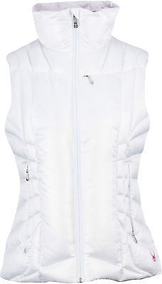 NEW SPYDER TIMELESS VEST WHITE PINK JACKET DOWN WMS 2013 S M L XS SKI 