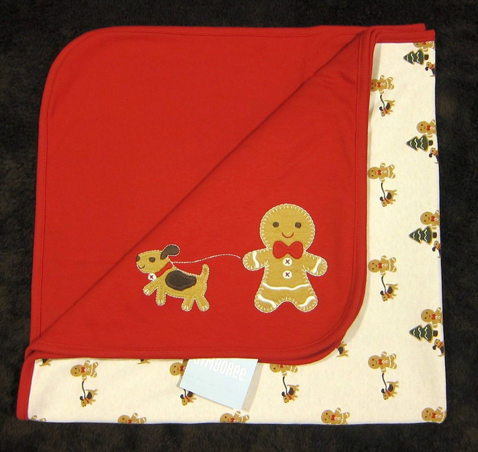 NWT Gymboree GINGERBREAD BOY with Dog Blanket Baby Boy NEW Christmas