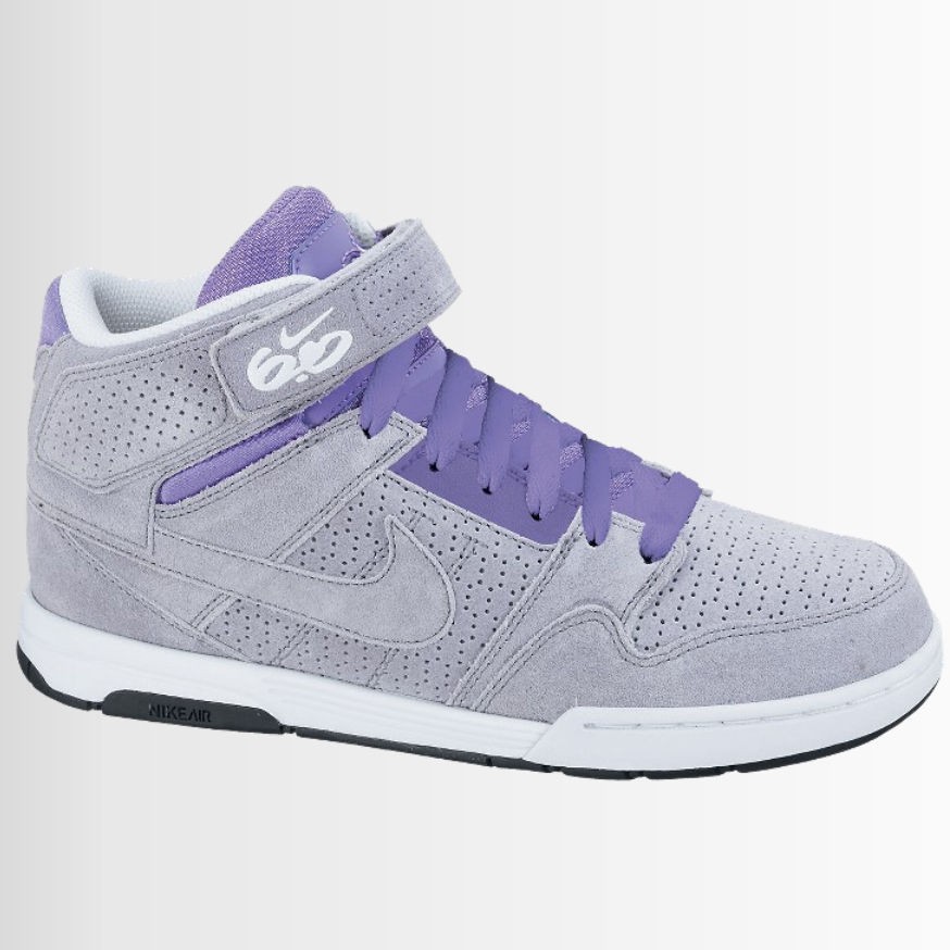 nike 6 0 girls air mogan mid grey emo skate