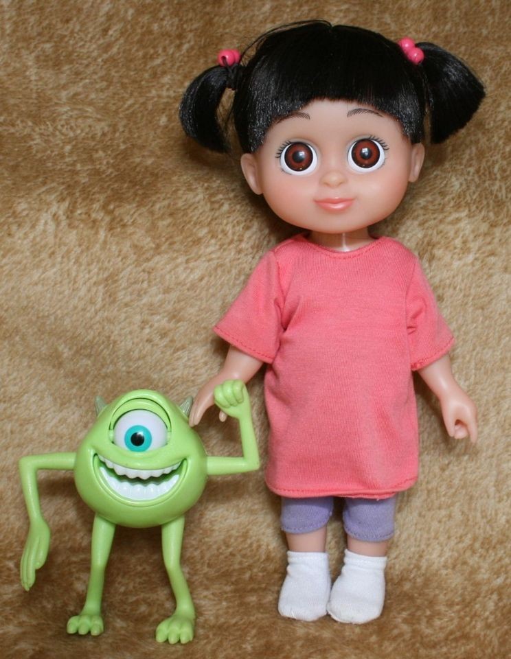 DISNEY BABBLIN BOO PIXAR MONSTERS INC TALKING 12 VINYL & MIKE ALIEN 