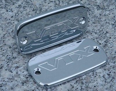 2002 2008 Honda VTX 1800 VTX1800 CHROME MASTER CYLINDER CAPS