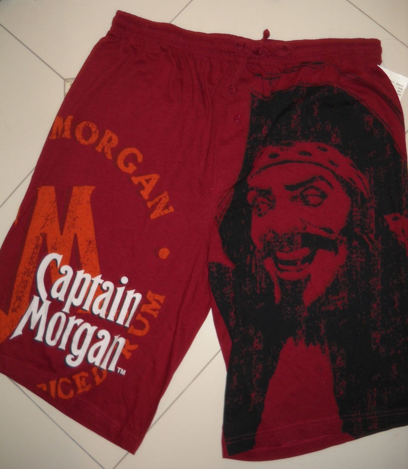 NEW PIRATE CAPTAIN MORGAN RUM COTTON BOXER SHORTS UNDERWEAR L (36/38 