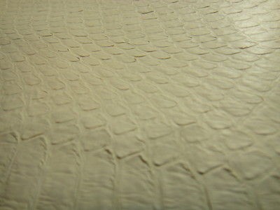 Snake Skin Leather Hide Real Size 47 x 4.5 Cream Color Great for 
