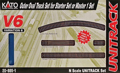 NEW KATO 208651 N Scale, UniTrack V6 Outside Loop Track Set 20 865 1