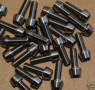 Titanium Taper Bolts   M5 x 16mm   Fit Carbon cycle stems 