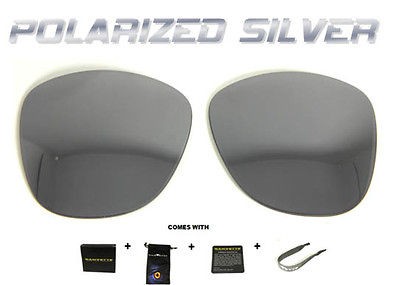 samvette polarized silver lens for oakley frogskins