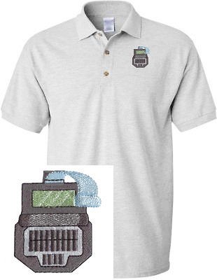 STENO MACHINE OCCUPATION CAREER GOLF EMBROIDERED EMBROIDERY POLO SHIRT